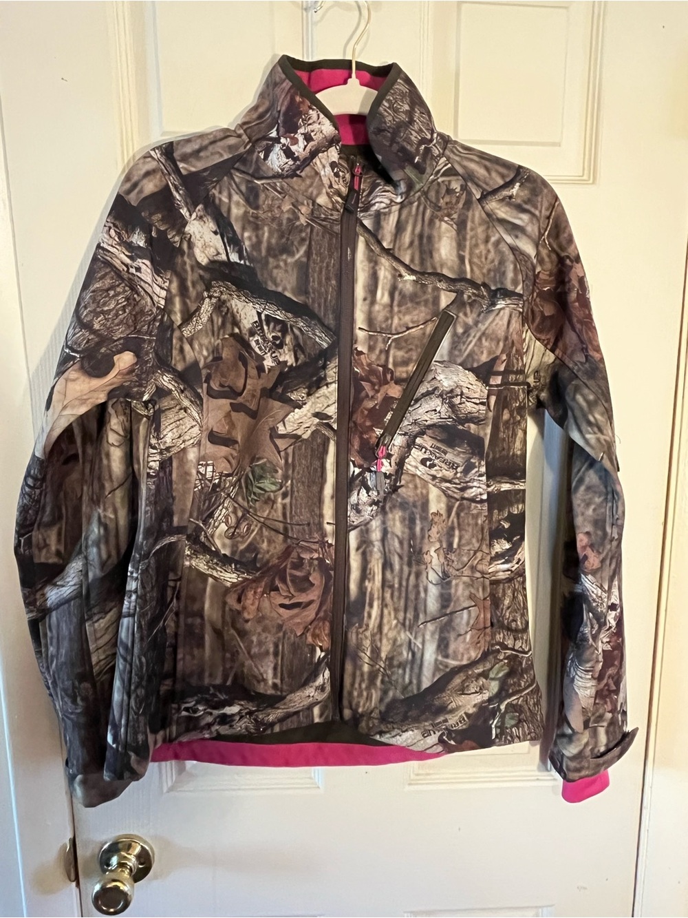 Mossy Oak Break-Up Camo Jacket with Pink Accents